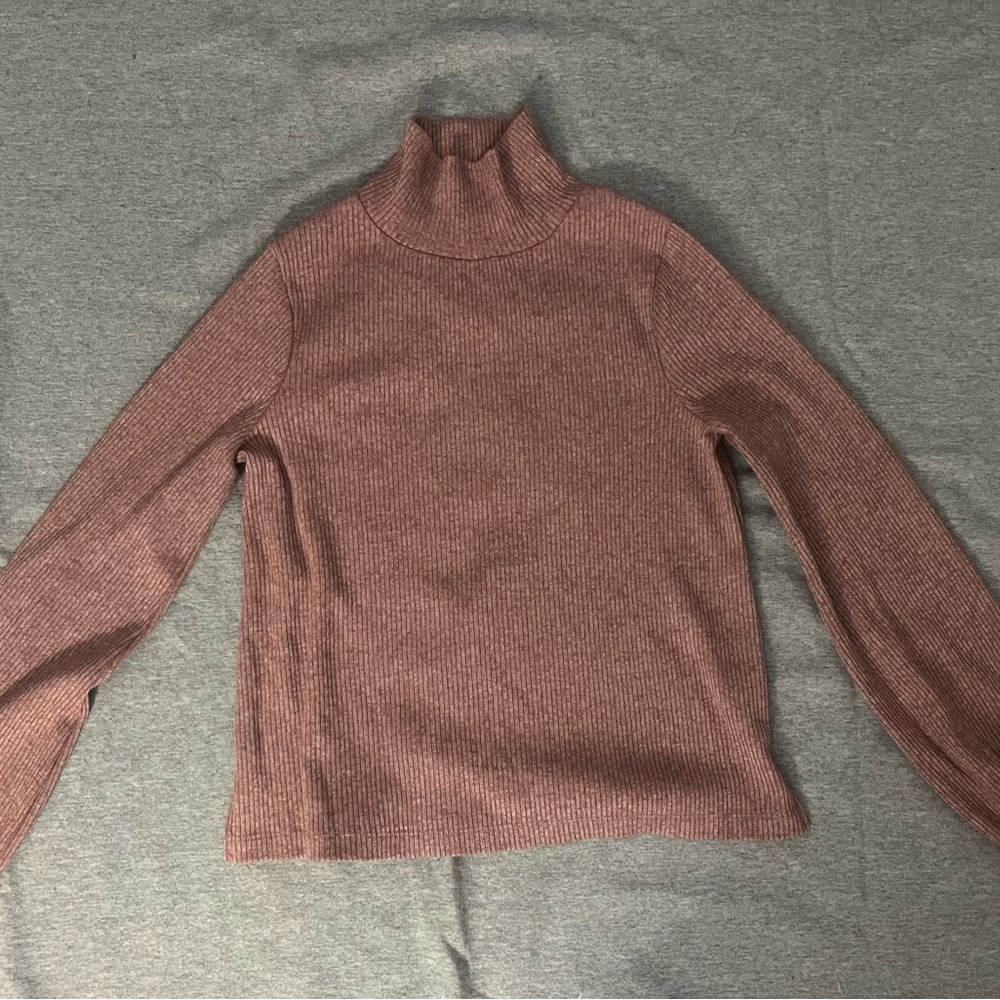 Madewell Women's Mauve Cowl Neck Sweater -Size Small